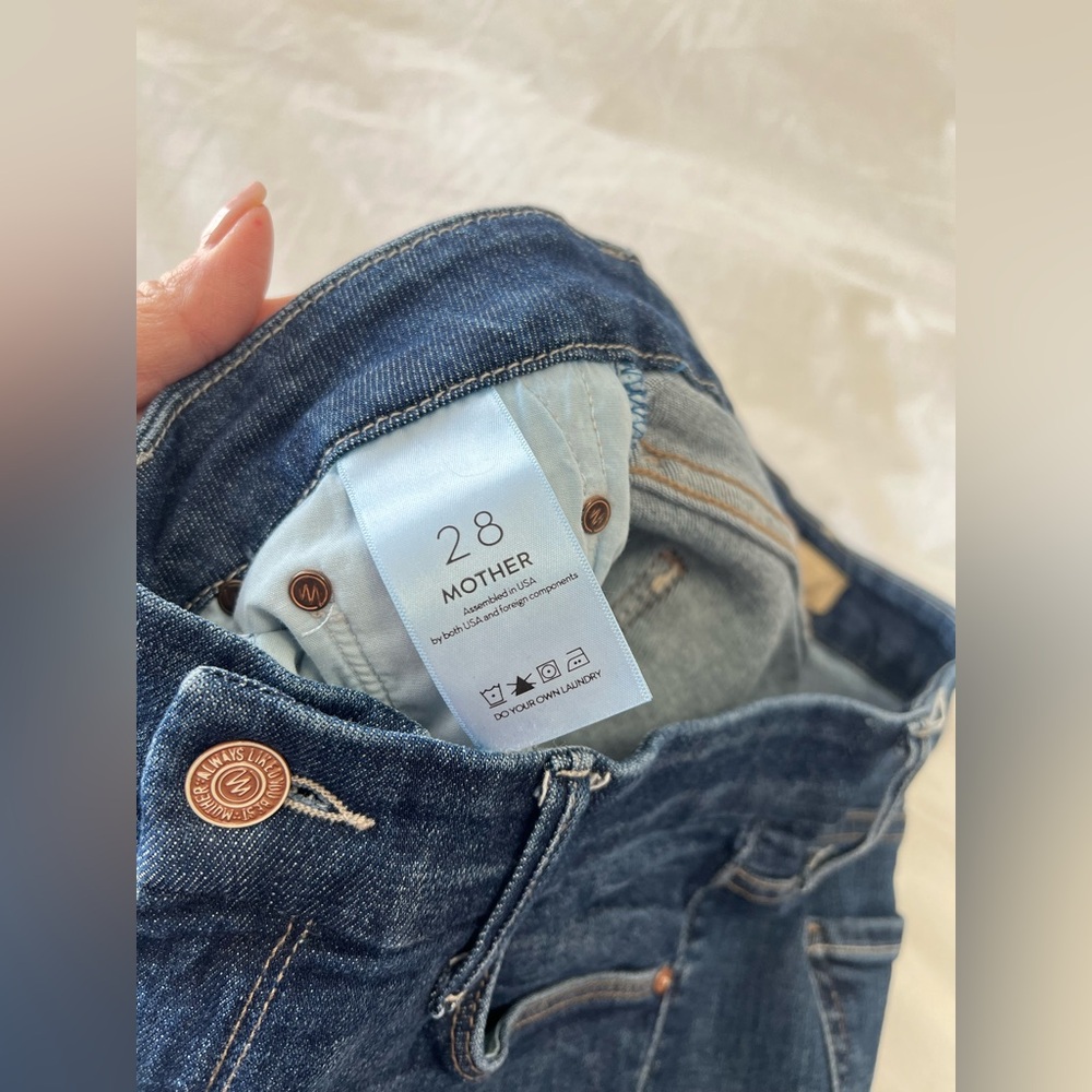 MOTHER | SZ 28 | Lot 2 Looker Ankle Fray | Clean Sweep Skinny | Fingerprints - Picture 6 of 15